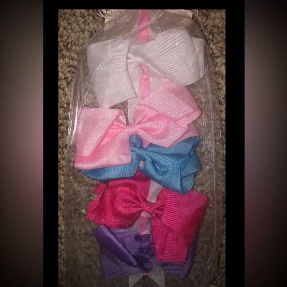 Hair Bow Clips 5pk NEW NWT - Picture 1 of 2